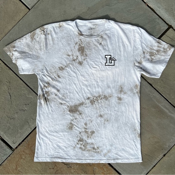 Lakai White Tie Dye T-shirt - Picture 1 of 5